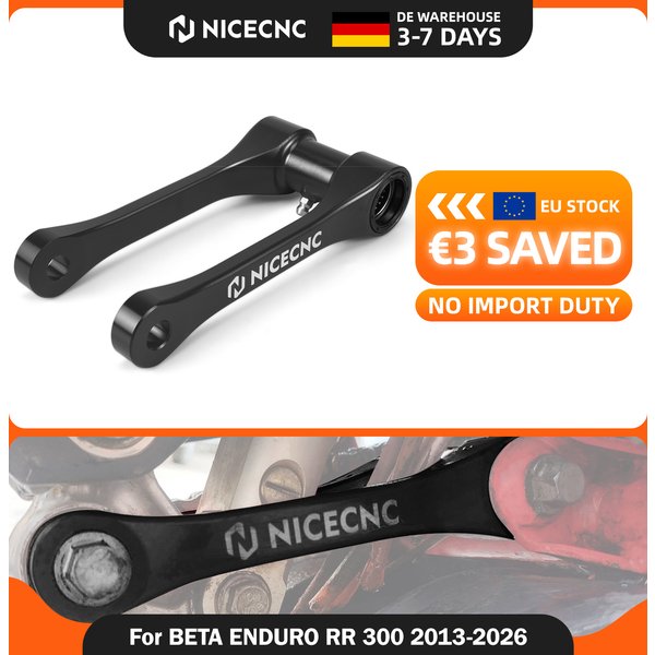 (EU-LAGER) Für Beta RR 300 2013-2026 Xtrainer 300 2015-2026 1,25 Zoll/30 mm Tieferlegungs-Kit RR 125 RR 250 RR 350 RR 390 RR 430