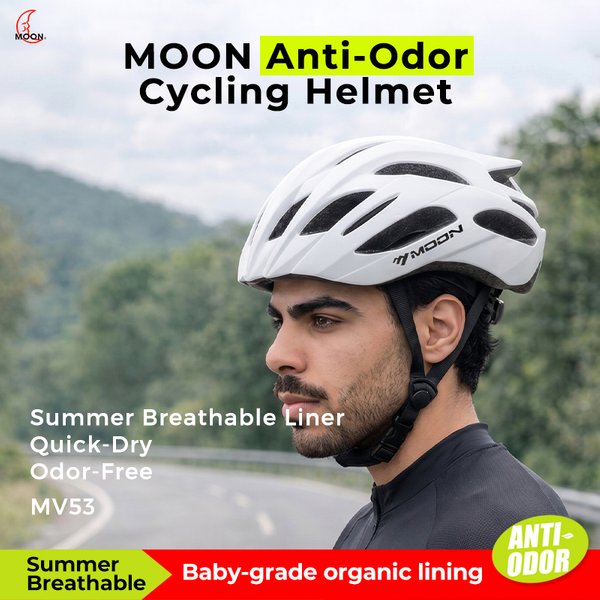 MOON InMold Rennradhelm für Erwachsene – PC+EPS-Konstruktion, leichter Sport-Fahrradhelm für maximalen Komfort und Sicherheit