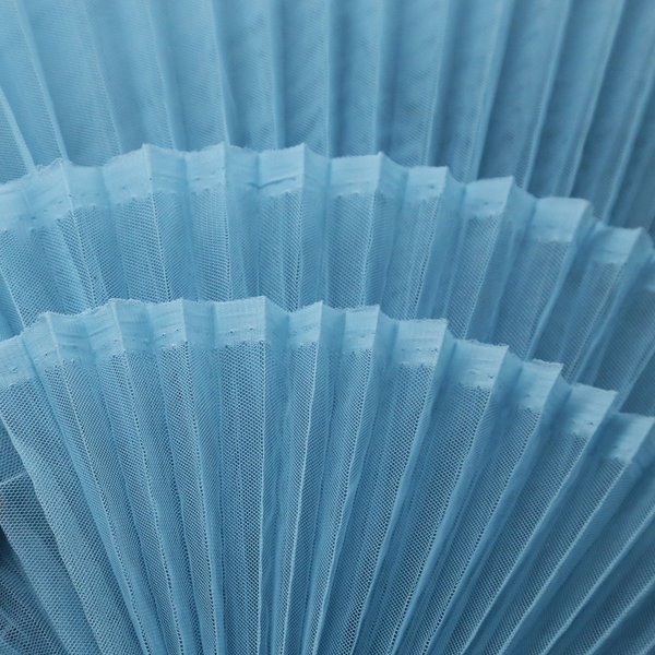 Tissu Organza plissé au mètre, tissu de créateur à mailles rigides pour la couture de robes, matériel de fond de décoration en forme de bricolage