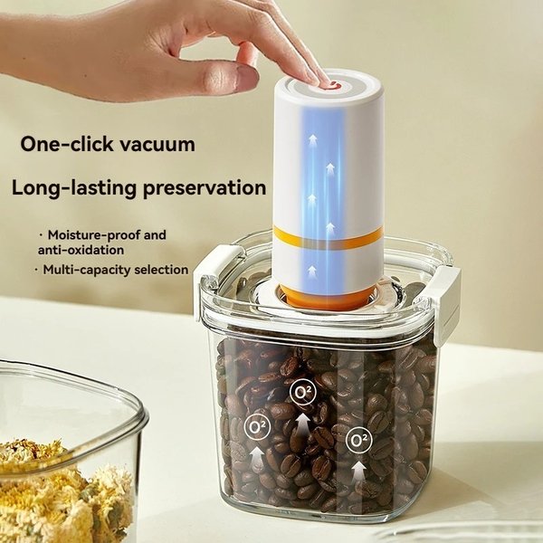 Pompe à vide électrique, réservoir scellé sous vide, boîte scellée étanche à l'humidité, boîte de rangement de céréales de cuisine, conteneur hermétique