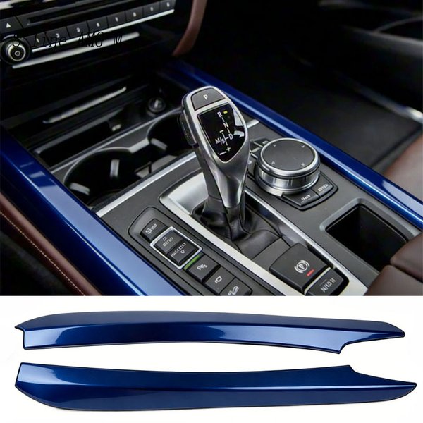 Bande latérale du panneau de vitesse de voiture, autocollant de couverture de sortie d'air AC pour tableau de bord de commande centrale pour BMW X5 F15 2014 – 2018, accessoires de conduite droite