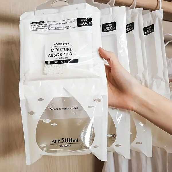 Feuchtigkeitsabsorbierende Hängetaschen, Schimmelfester Kleiderschrank-Entfeuchter, Trockentaschen, Entfeuchterbeutel für Schränke, Innenraum-Entfeuchter, Anti-Schimmel