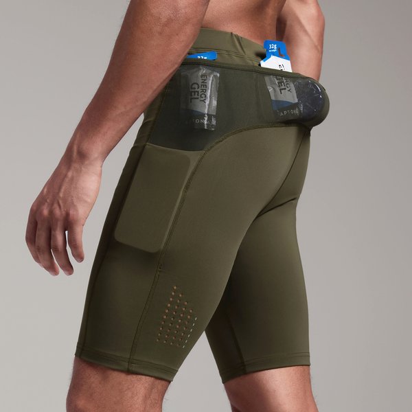 Herren Damen Marathon-Laufshorts mit Taschen Outdoor-Sport-Leggings Übungs-Yoga-Reit-Fitness-Wander-Shorts Atmungsaktiv Schnelltrocknend