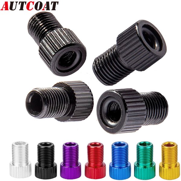 Adaptateur de Valve Presta 4 pièces-convert Presta vers Schrader-français/royaume-uni vers les états-unis-gonfler les pneus utilisant une pompe Standard ou un compresseur d'air