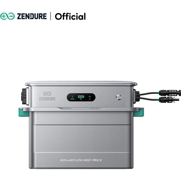 Zendure SolarFlow 800 Pro 2 Balkonkraftwerk mit Speicher, 800W AC-Leistung | 2640W MPPT, 1000W Off-Grid-Backup, All-in-One Design, Erweiterbar auf 11,52kWh (bis zu 5 AB2000L Akkus), Plug & Play, IP65