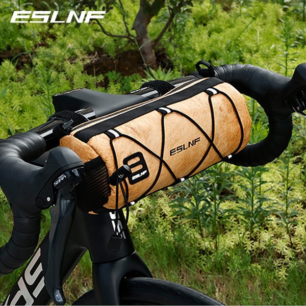 ESLNF Fahrrad-Frontrohrtasche, wasserdichte Aufbewahrung, Rolltasche, Fahrrad-Lenkerkorb, tragbar, große Kapazität, Fahrradzubehör