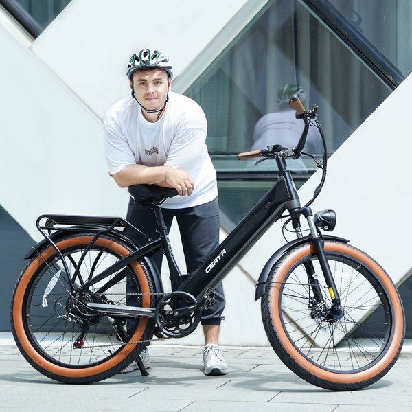 Elektrisches Fahrrad für Erwachsene E-BIKE 48V20AH Akku Step-Through E-Bike 26*3.0 Fat Tire Elektrofahrrad 7-Gang City E-Bike