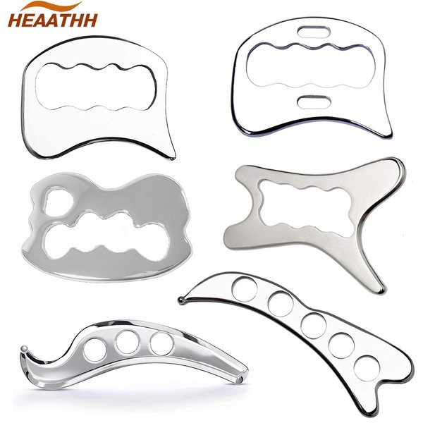 Stainless Steel Gua Sha Massager Muscle Scraper Metal Scraping Tool Body Deep Tissue Fascia Face Relaxation Massage Body Shaping