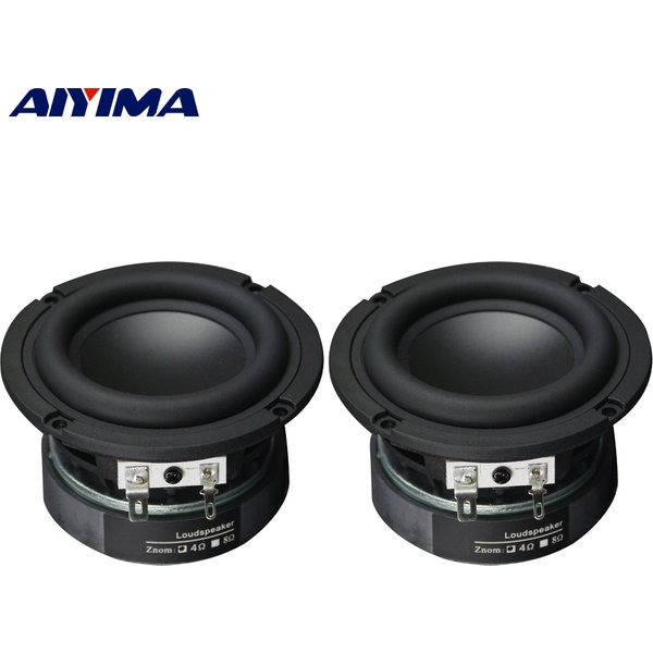 AIYIMA 3 Inch Portable Subwoofer Speaker 60W Power 4 Ohm Big Voice Coil Steel Cannon DIY Audio Sound Bass Loudspeaker Home