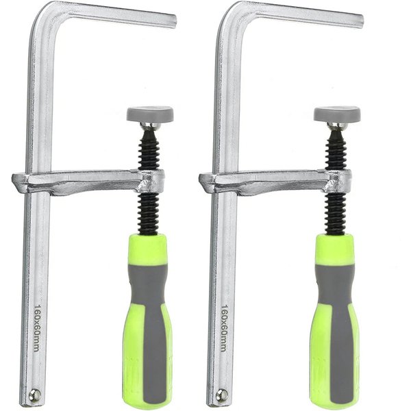 2 Stück Schnell verstellbare Schraubengriff-Schienenkreissägen-Schienenklemmen MFT-Klemmen für Festool Rail Track Saw und MFT-Tisch-Holzbearbeitungswerkzeuge