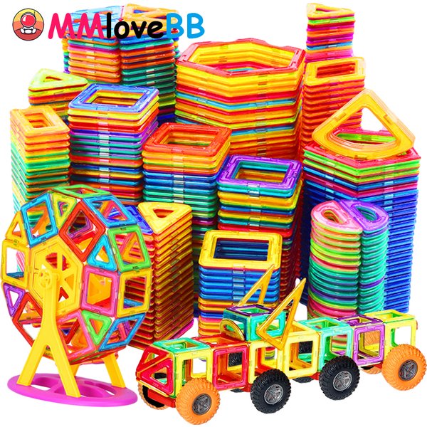 Aimants jouets pour enfants grande taille Plus blocs magnétiques pour enfants concepteur constructeur ensemble jouets pour garçons blocs de construction