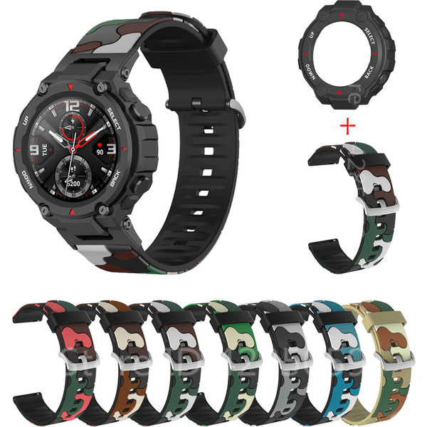 Bracelet en Silicone pour montre intelligente Amazfit T Rex, coque de protection pour Amazfit T Rex Pro, étui de protection, Bracelet Correa