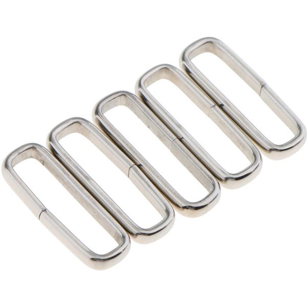 5pcs Stainless Steel Watch Band Retaining Keeper Buckle Ring Loop for 18mm 20mm 22mm 24mm Strap Wide
