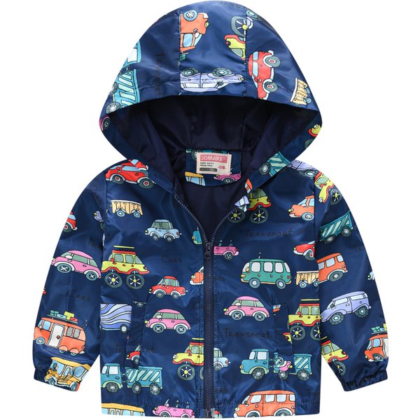 Veste à Capuche avec Imprimé de Dinosaure pour Garçon, Cardigan avec Col et Fermeture Éclair, Vêtements pour Enfant