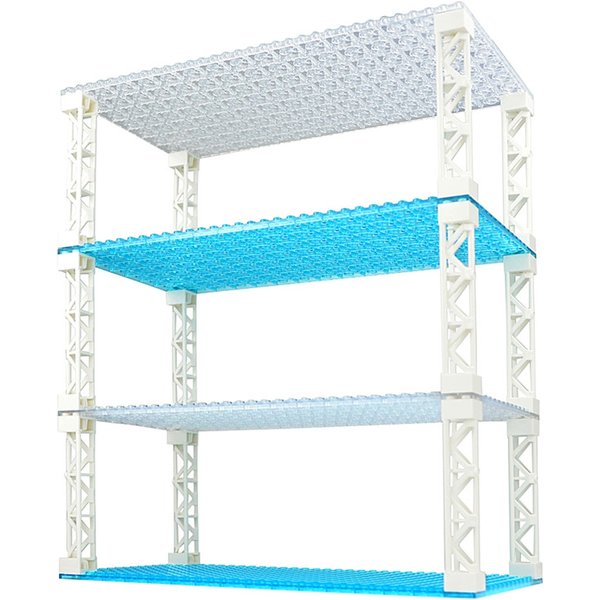 16x32 Dots Double-Sided Base Plate High Transparent Baseplate For Figures Building Blocks Toys City Plates Construction Blocks