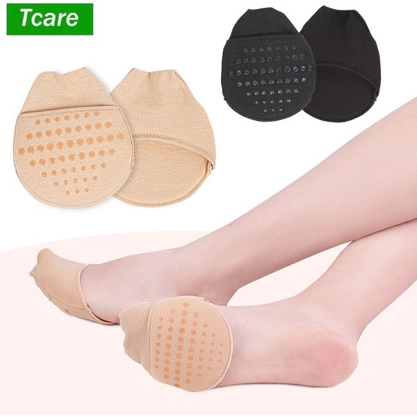 1 paire de couvre-orteils invisibles pour femmes, soins des pieds, avec rembourrage, doublure, chaussettes, fond antidérapant pour talons hauts