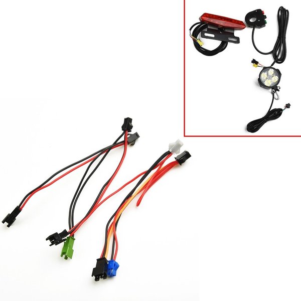 24-60V Elektro fahrrad Licht Verbindungs linie E-Bike Scheinwerfer vorne hinten Rücklicht Gummi draht E-Bike Fahrrad zubehör Bicicleta