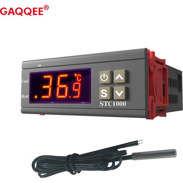 STC1000 LED régulateur de température numérique AC110-220V relais thermorégulateur Thermostat avec capteur NTC pour chauffage congélateur réfrigérateur