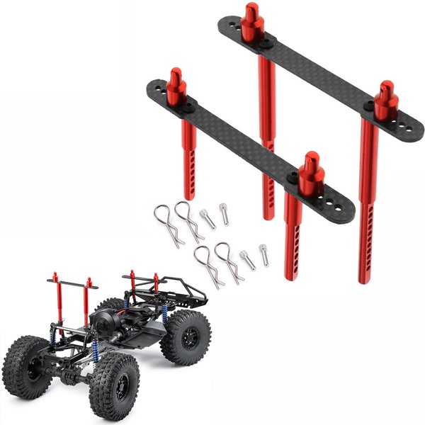 RC Car Body Post Mounts Metalllegierung vordere und hintere Shell-Säule für Axial SCX10 II 90046 90047 1/10 RC Crawler Autoteile