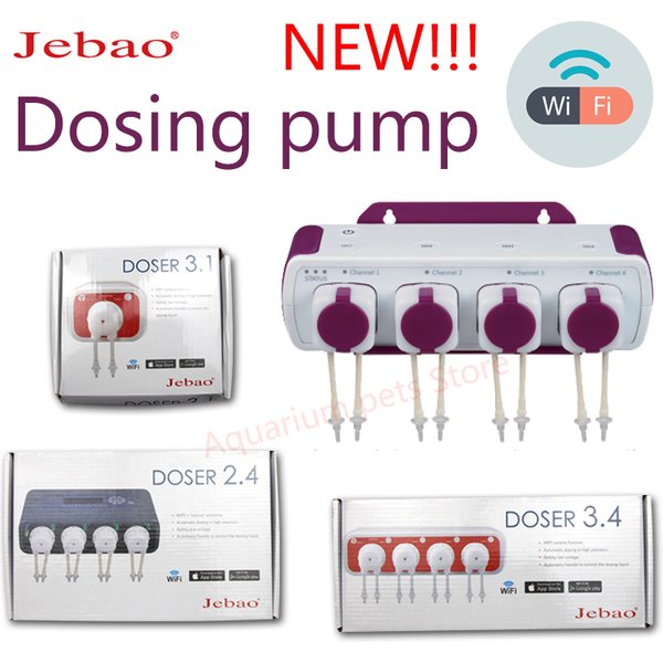 Jebao Water Pump Filter Auto Dosing Pump -Automatic Marine Reef Doser 3.1 3.4 WIFI Control 12V 3W 9W For Aquariums Accessoires