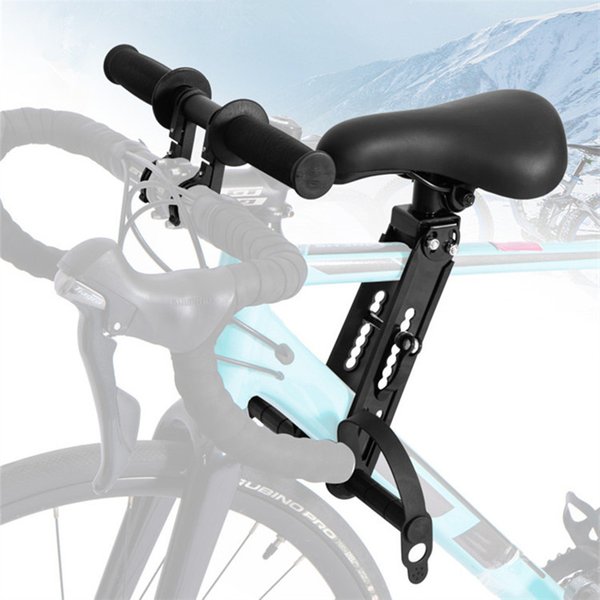 Bicycle Universal Adjustable Baby Seat Child Saddle Front Frame Safety Handlebar Quick Release Outdoor Parent-child with Pedals
