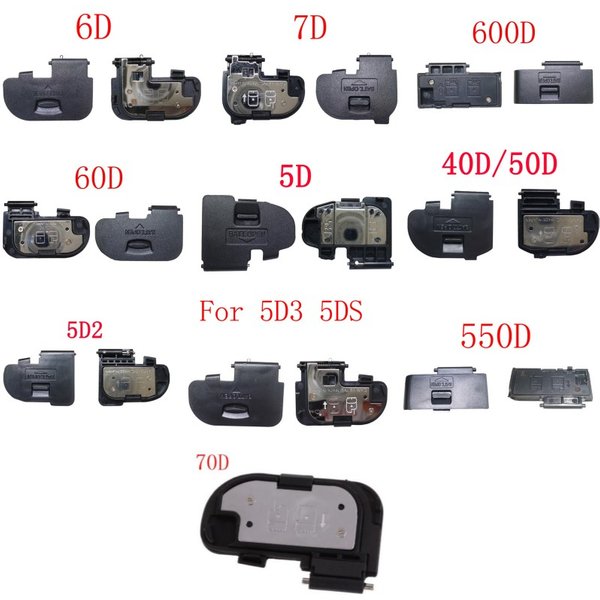 Couvercle de porte de batterie pour canon 550D 600D 5D 5DII 5DIII 5DS 6D 7D 40D 50D 60D 70D, réparation d'appareil photo