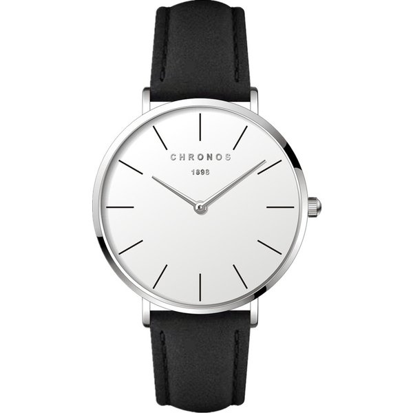 CHRONOS marque de luxe Montre pour hommes femmes minimaliste mode montres à Quartz unisexe décontracté analogique classique mâle Montre Femme