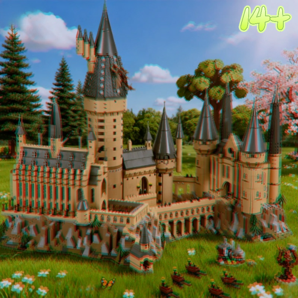 Nouveau 2026 En stock Ensemble de blocs de construction Château d'Hogwarts Modèle d'école de magie classique à assembler soi-même Ornement de bureau populaire
