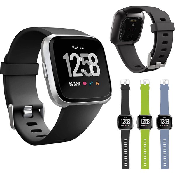 Silikonarmband für Fitbit Versa 2/Fitbit Versa/Versa Lite/Versa Special Edition, klassischer Fitbit-Armband-Ersatz, bequem