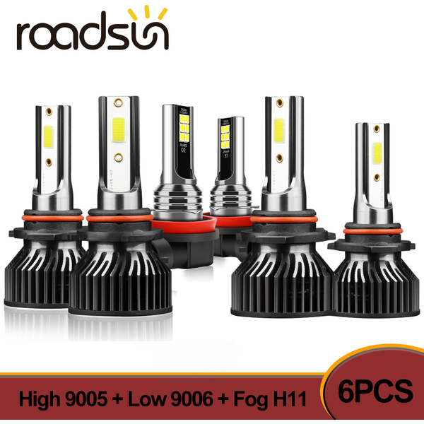 6x LED-Scheinwerfer lampen Nebels chein werfer 9005 hoch 9006 Abblendlicht h11 Nebels chein werfer für Toyota Corolla 2009 2010 2011 2012 2013