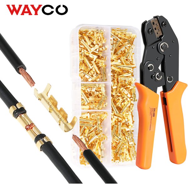 300 PCS U-Shaped Crimp Terminals Electrical Wire Connectors For Fast Wiring Connection 0.5-1.5mm² And Heat Shrink Tube Kit