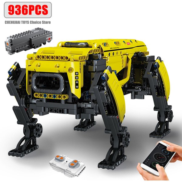 Technical Robot Toys The RC Motorized Boston Dynamics Big Dog Model AlphaDog Building Blocks Bricks Toys for Kid Christmas Gifts