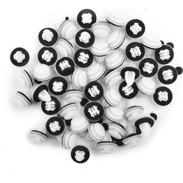 50 X Pinces De Porte De Voiture Crampe En Plastique Avec Rondelles Pour Mazda CX-5 CX5 CX-7 MAZDA 3 6 2 ATENZA Axela Pour Pare-chocs Pour La Plupart Des Auto