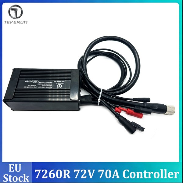 EU-Lagerbestand: Offizieller Teverun Fighter 7260R 72V 70A Controller, passend für Original Teverun Fighter 7260R Elektroroller – Neues wasserdichtes Verbindungskabel für den Controller