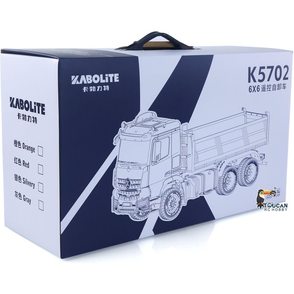 EU-Lager 5702 1/14 2,4G Ferngesteuerter Elektrischer Kipp-LKW Modell 6*6 Kipper-Fahrzeug 2-Gang-Sound-Licht-Motor RTR Auto Geschenke