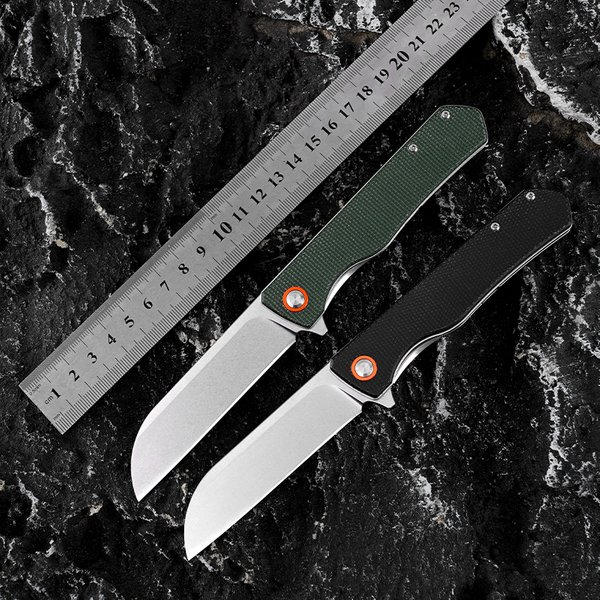 D2-Klinge Micarta-Griff Camping Outdoor Tragbares Taschenklappmesser J-349