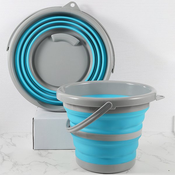 5/10L Collapsible Bucket Portable Folding Bucket Silicon Car Washing Bucket Outdoor Fishing Travel Camp Bucket Household Storage