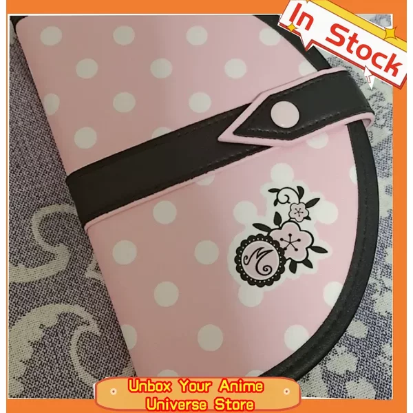 Marinette Secret Lock Tagebuchbox, rosa, mit Punktmuster, herzförmiges, liniertes Notizbuch, Anime-Peripherie-Aufbewahrungsbox für Fans, Sammlerstück