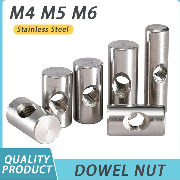 M4 M5 M6 Edelstahl-Passstiftmuttern, eingebettete Möbel, Hammer, Einsatzmutter, zylindrische Zylinderschrauben, metrisches Gewinde, Holzbearbeitung