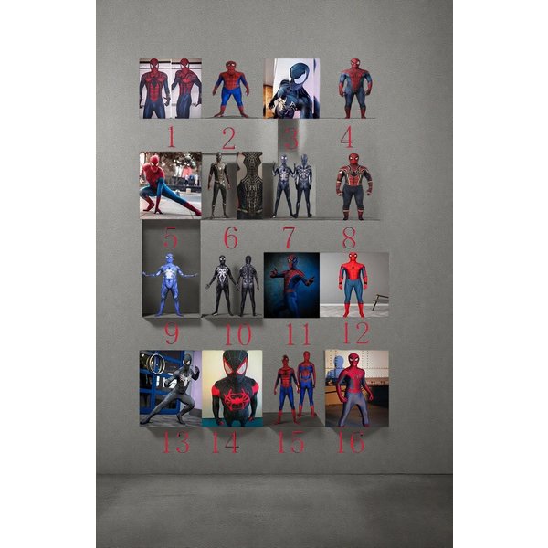 Adult Superhero Cosplay Jumpsuit Zentai Bodysuit Halloween Costume Male Suit -16