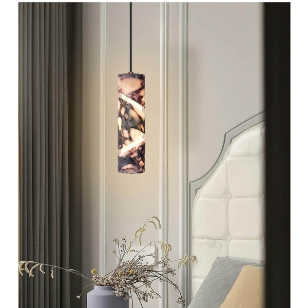Natürliche Marmor-Pendelleuchte Luxuriöse LED Dimmbare Lampe für Wohnzimmer Schlafzimmer Esszimmer Heim Hotel Dekoration Geschenk
