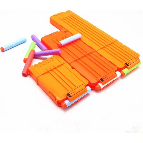 Orange Universal Reload Clip 6/12/18 Runden für Nerf Magazin Darts Ersatz Soft Bullet Toy Gun Zubehör