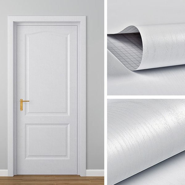 Rouleau de papier peint vinyle imitation bois, 80 cm de large, imperméable, pour bureau, armoire, porte, meubles, rénovation, décoration moderne, autocollant PVC