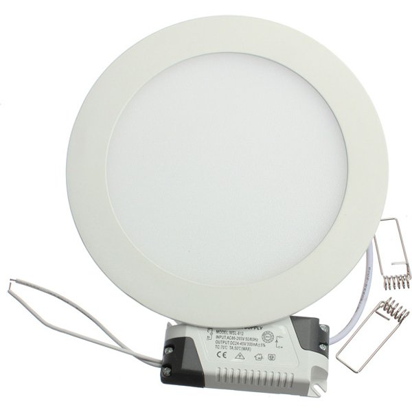 Ultra Bright 3W 6W 9W 12W 15W 25W Dimmable Led Ceiling Recessed Downlight Round Panel light 85-265V Led Panel Bulb Lamp Light