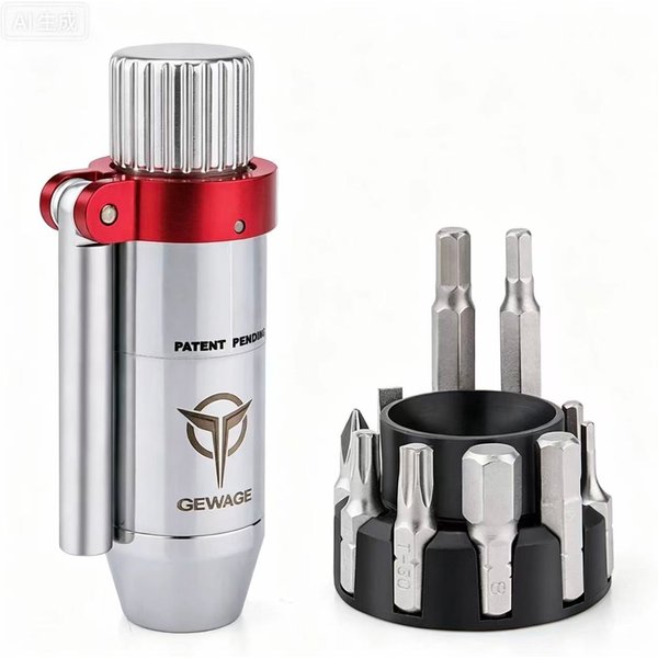 3-10Nm Mini-Drehmomentschraubendreher, einstellbar, Taschenformat, Fahrrad-Reparaturset, 10 Bits, Drehmomentschlüssel, MTB, Rennrad, tragbares Fahrradwerkzeug für O