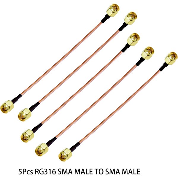 5Pcs SMA zu SMA Kabel Stecker auf Stecker Antenne verlängerung jumper RF kabel Pigtail Adapter Kabel RG316 3G 4G GSM Antenne