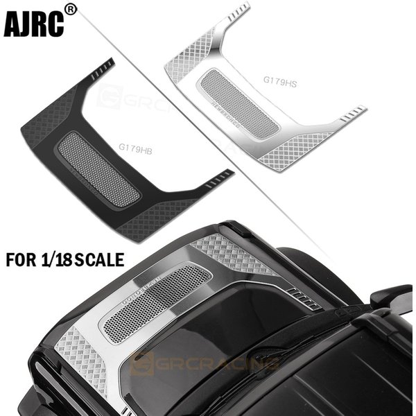 Décoration de capot de style H en acier inoxydable, Simulation de coque de voiture, feuille de protection en métal G179hs pour Traxxas Trx-4m Bronco Trx4m 1/18