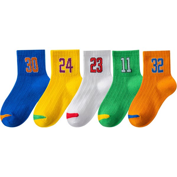 Jungen Socken 5 Paare/los Frühling Sommer Baumwolle Kinder Sport Socken Für Kinder Mädchen Baby