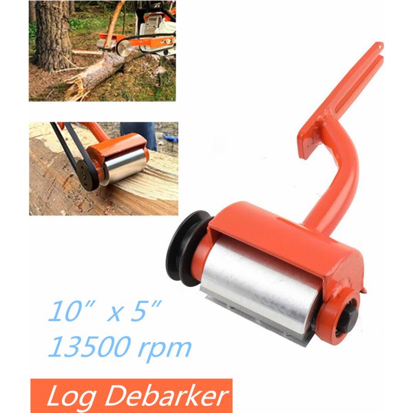 Holzschäler Entkorkungsgerät Kettensägenaufsatz Holzentschorker Werkzeug mit Verstellbaren Klingen Mehrzweck-Stahlschäler für Holzverarbeitung und Entkorken von Baumstämmen