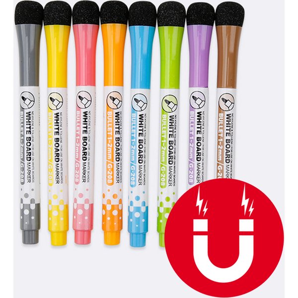 1 Set Schule Klassenzimmer Liefert Magnetische Löschbare Whiteboard Stifte Marker Trockenen Radiergummi Seiten Kinder Zeichnung Stift Bord Marker